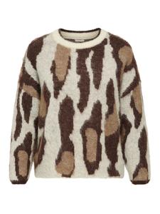 Свитер ONLY Carmakoma CAREdelie, слоновая кость/темно-бежевый