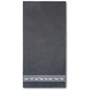 Полотенце для душа Парад оленей Сделано в Германии Dyckhoff, графит