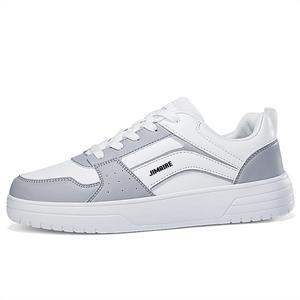 King Jinmai Низкие скейтерские кроссовки унисекс бело-серые, цвет White Gray