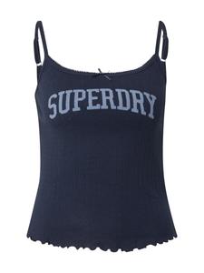 Топ Superdry, темно-синий/светло-голубой