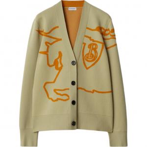 Топ Ekd Cotton blend Cardigan Burberry, бежевый