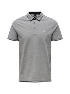 Поло ONLY & SONS Poloshirt Onsefletcher, цвет Light grey melange