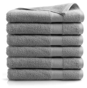 Полотенце для душа DoubleDryset Hotel (6 шт), 26x140x26 см, светло-серый
