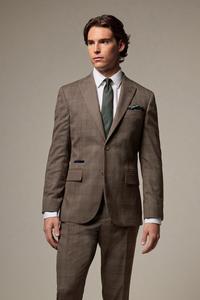 Пиджак в клетку с отделкой Next, коричневый