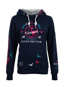 SCHIETWETTER Толстовка Finja Whispering Tube Hoodie темно-синего цвета