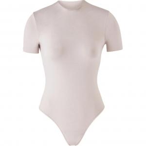 Футболка-боди комбинезон женский STONE Skims, серо-бежевый/серо-бежевый