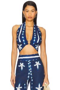 Топ Nandy Jbq, indigo shibori