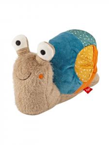 Мягкая игрушка-улитка из лоскутков, разноцветная, в виде улитки Свити