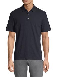 Однотонное поло с коротким рукавом Vince, цвет Coastal Blue