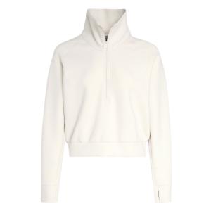 Женская толстовка с половинной молнией, коллекция FW25 Adidas, jade белый