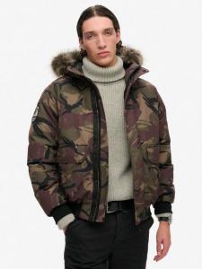 Бомбер Everest из искусственного меха Superdry, Para Camo