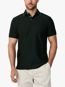 Классическая хлопковая поло с короткими рукавами Hackett London, Forest Night Green