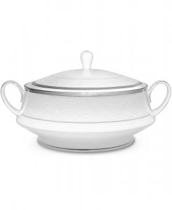 Овощная миска Regina Platinum с крышкой, 10,25 дюйма, 48 унций Noritake, серебро