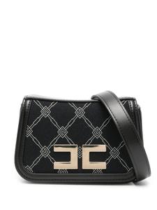 Сумка через плечо с монограммой Elisabetta Franchi La Mia Bambina, черный