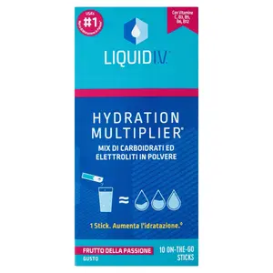 Liquid IV Hydration Multiplier Маракуйя, 10 палочек без глютена Liquid I.V.