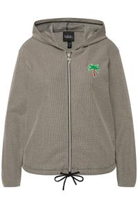 Толстовка с капюшоном на молнии Ulla Popken, темно-бежевый