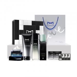 Мужской набор для осветления и сияния кожи из трёх средств MANFRIEND, Box Four-Piece Set (Cleanser, Toner, Moisturizing Cream+Hydrating Serum 100g)