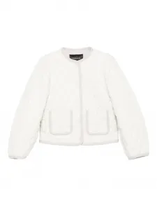 Стеганая куртка с карманами Fabiana Filippi, белый