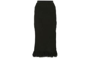 Повседневная длинная юбка женская черная Bottega Veneta