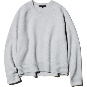 UNIQLO Топ женский светло-серый