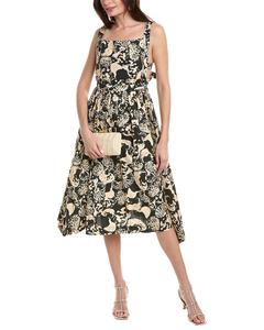 Платье миди Agua Bendita Lunatus Cosechia, черный