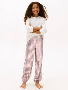 Детский хлопковый комплект пижамы с длинными рукавами Tommy Hilfiger, Ivory/Multi