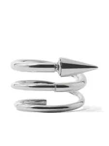 Серьга среднего размера в виде спирали с шипами Sunnei, серебристый