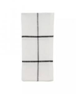 Хлопковые столовые салфетки с простым клетчатым рисунком, набор из 4 штук, 20 x 20 дюймов Saro Lifestyle, белый