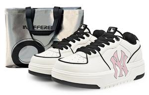 MLB Кроссовки для скейтбординга Chunky Liner с высокой износостойкостью, унисекс, белые, розовые