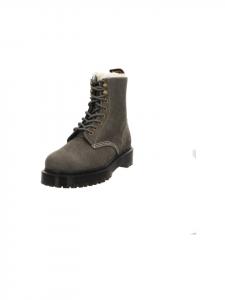 Ботильоны на шнуровке серого цвета Dr. Martens