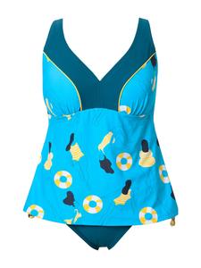 Бюстгальтер на косточках Ulla Popken, бирюзовый