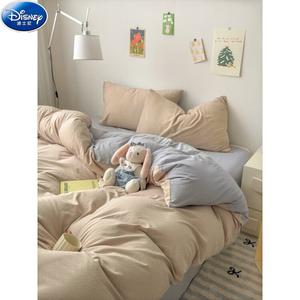 Disney Комплект постельного белья на кровать 1.5 м: пододеяльник 200x230 см, абрикосовый + серо-зеленый