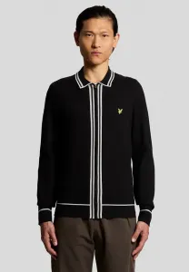 Кардиган средней длины с застежкой-молнией. Lyle & Scott, Z Jet Black