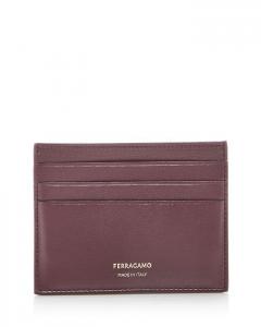 Мужской кожаный футляр для визиток Ferragamo, красный