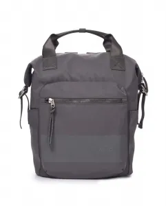 Большой серый многопозиционный широкий женский рюкзак Kcb