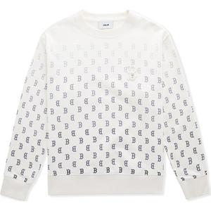 Бостон Ред Сокс монограмма свитшот унисекс крем MLB, кремовый