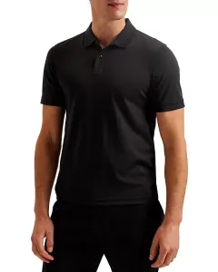 Поло с коротким рукавом, стандартного кроя Ted Baker, черный