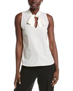 Майка Peserico из смеси шелка, белый