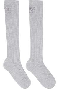 Mm6 Maison Margiela Серые носки до колен