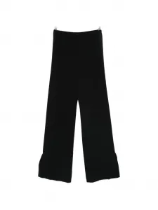 Брюки с разрезами на подоле Forte Forte, черный