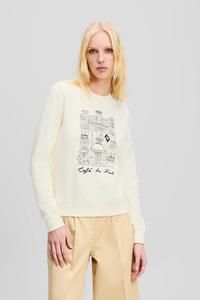 Хлопковая толстовка Karl Lagerfeld, бежевый