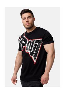 Мужская футболка обычного кроя BERNARDINO TAPOUT, цвет Black/ecru/red