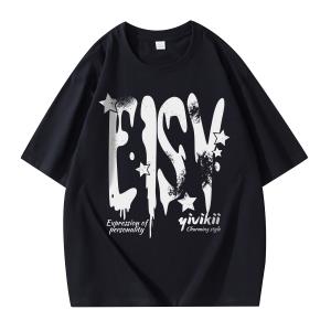 Футболка унисекс YIVIKII, черный