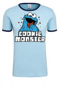 Футболка Logoshirt COOKIE MONSTER, светло-синий