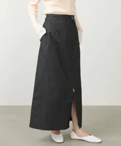 Узкая юбка с двойной застежкой-молнией спереди