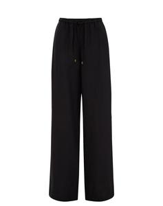 Брюки свободного кроя WE Fashion, черный