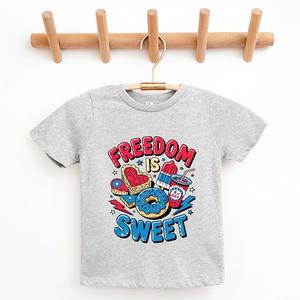 Футболка с коротким рукавом Freedom is sweet youth The Juniper Shop, Heather Grey