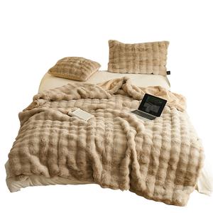 Пледы, пледы для дивана и флисовые одеяла SASSENSI, коричневый