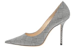 Jimmy Choo Туфли на высоком каблуке LOVE 100 Slim Heel женские серо-черные