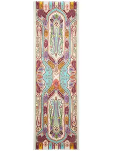 Жаккардовый шарф с принтом пейсли ETRO, розовый